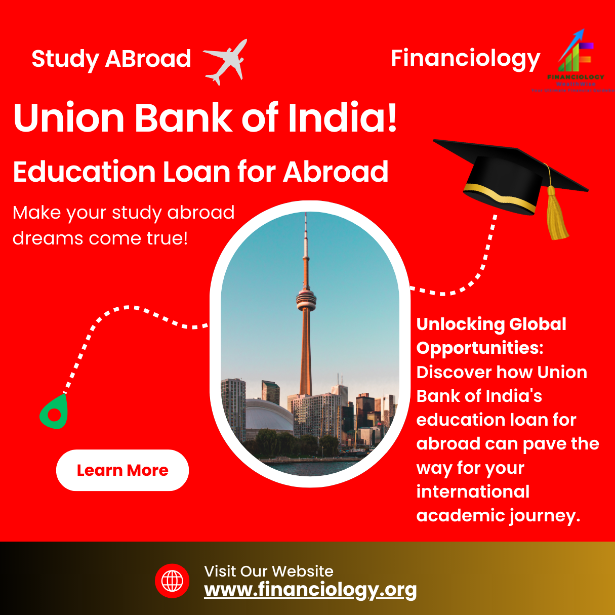 Education Loan for Abroad; Union Bank of India; Union Bank student loan; Union Bank Student Loan Interest; UBI Interest Rate